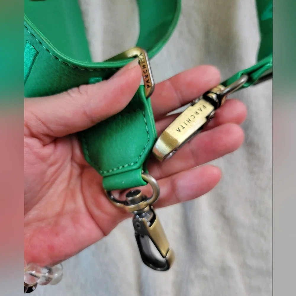 ✨️HP✨️Parchita | NWOT Vibrant Green PVC Mila Wallet Crossbody Bag - Picture 9 of 15